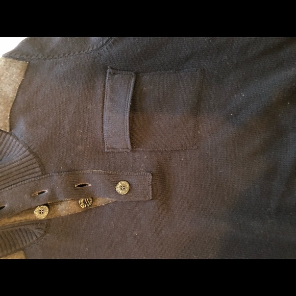 STONE ISLAND BUTTON FUNNEL NECK CREW KNIT - Picture 6 of 6